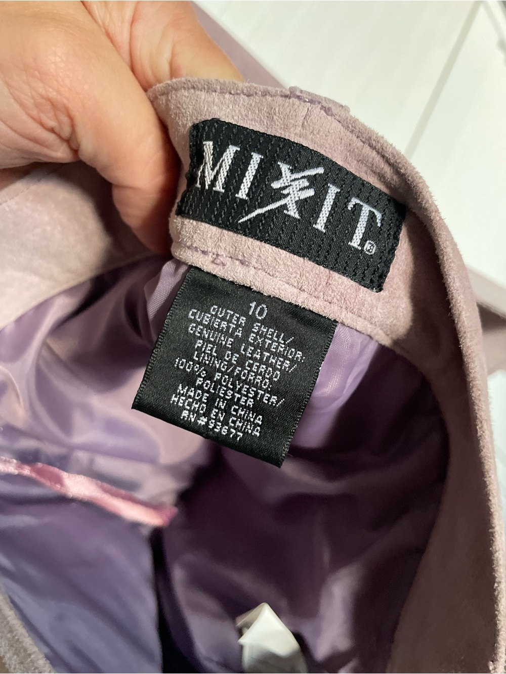Mixit Mauve Button-Front Blazer Jacket - Picture 5 of 7